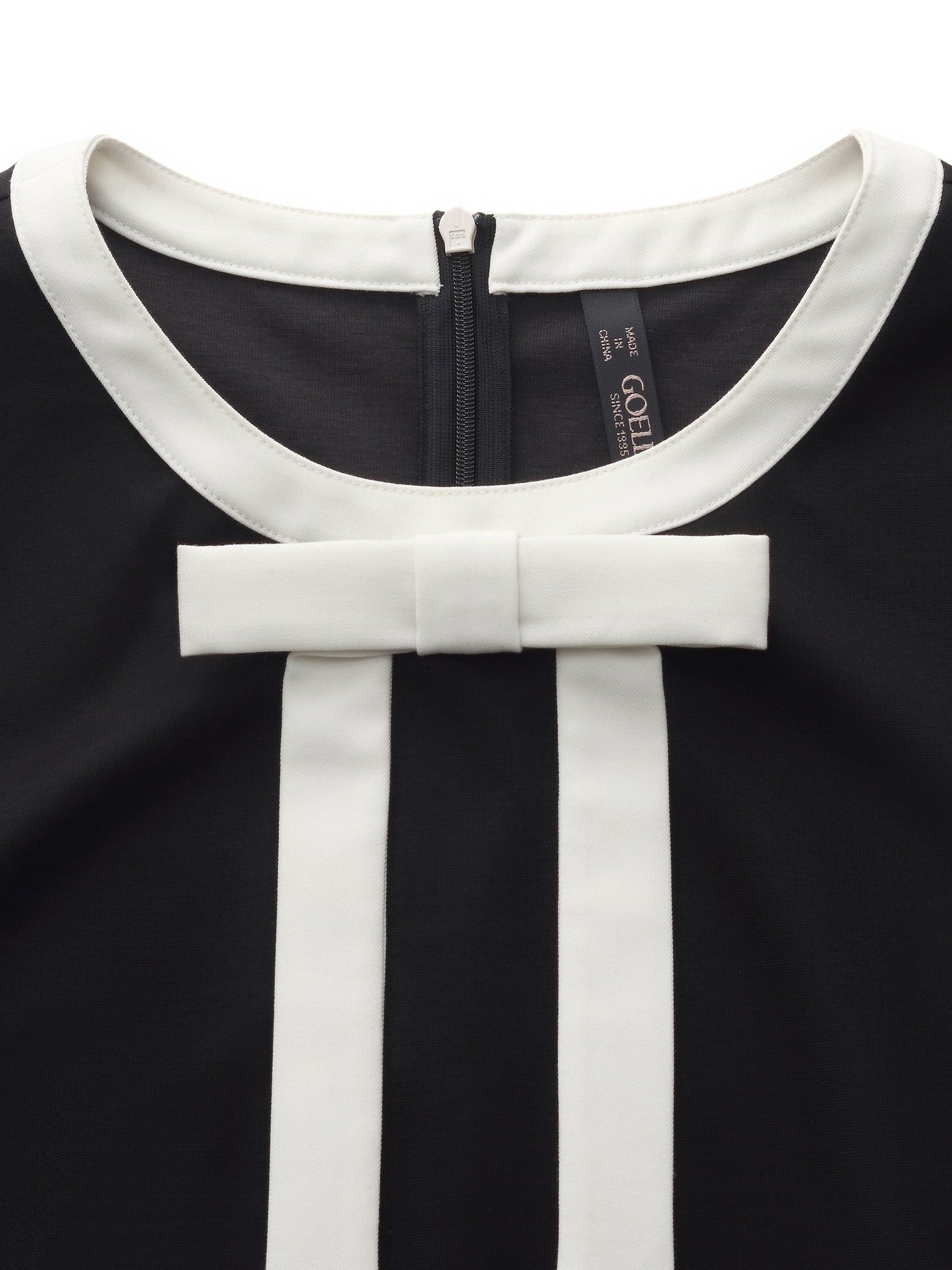 Tencel Blend Contrast Trim Women Knit Mini Dress