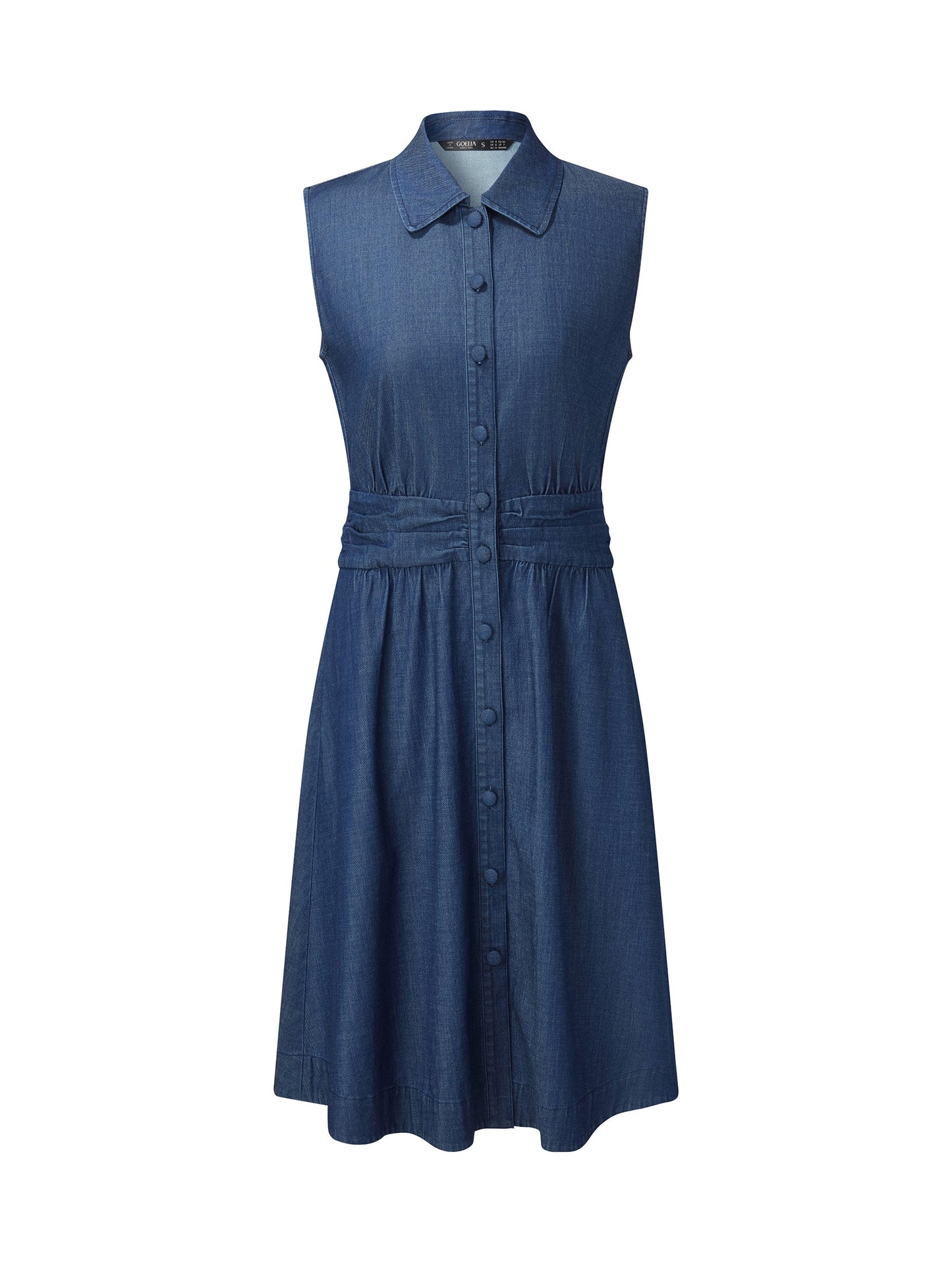 Denim A-Line Sleeveless Women Mini Dress