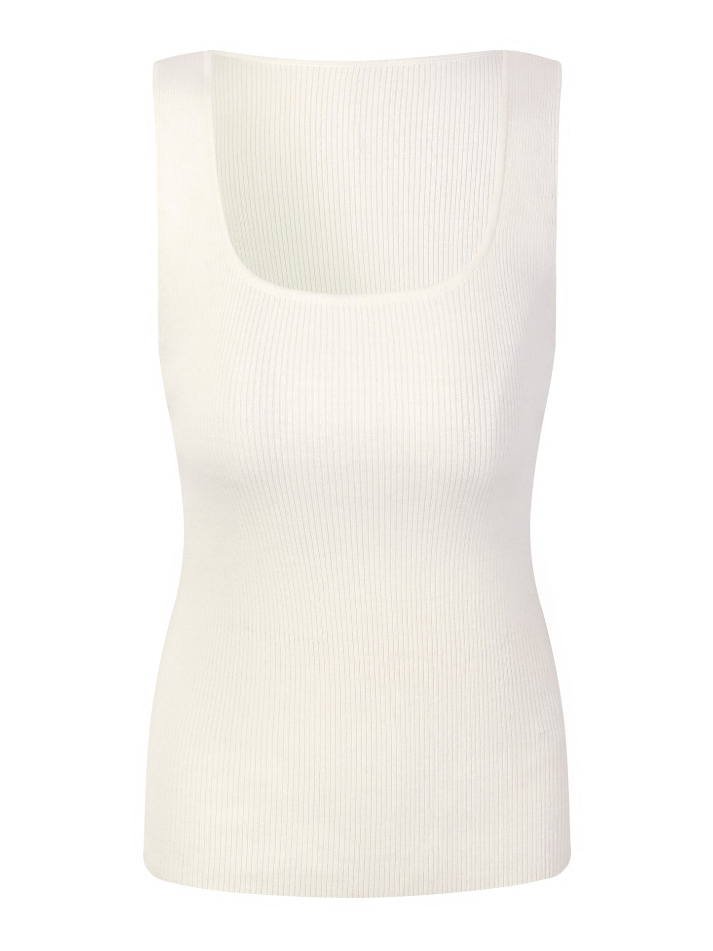 Square Neck Women Knit Tank Top