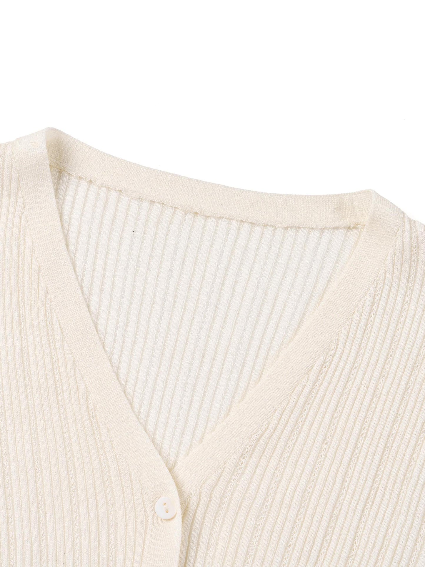 Tencel Wool Blend V-Neck Women Cardigan