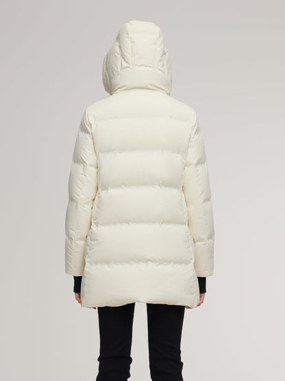 Thermal Tech Back Hooded Goose Down Coat