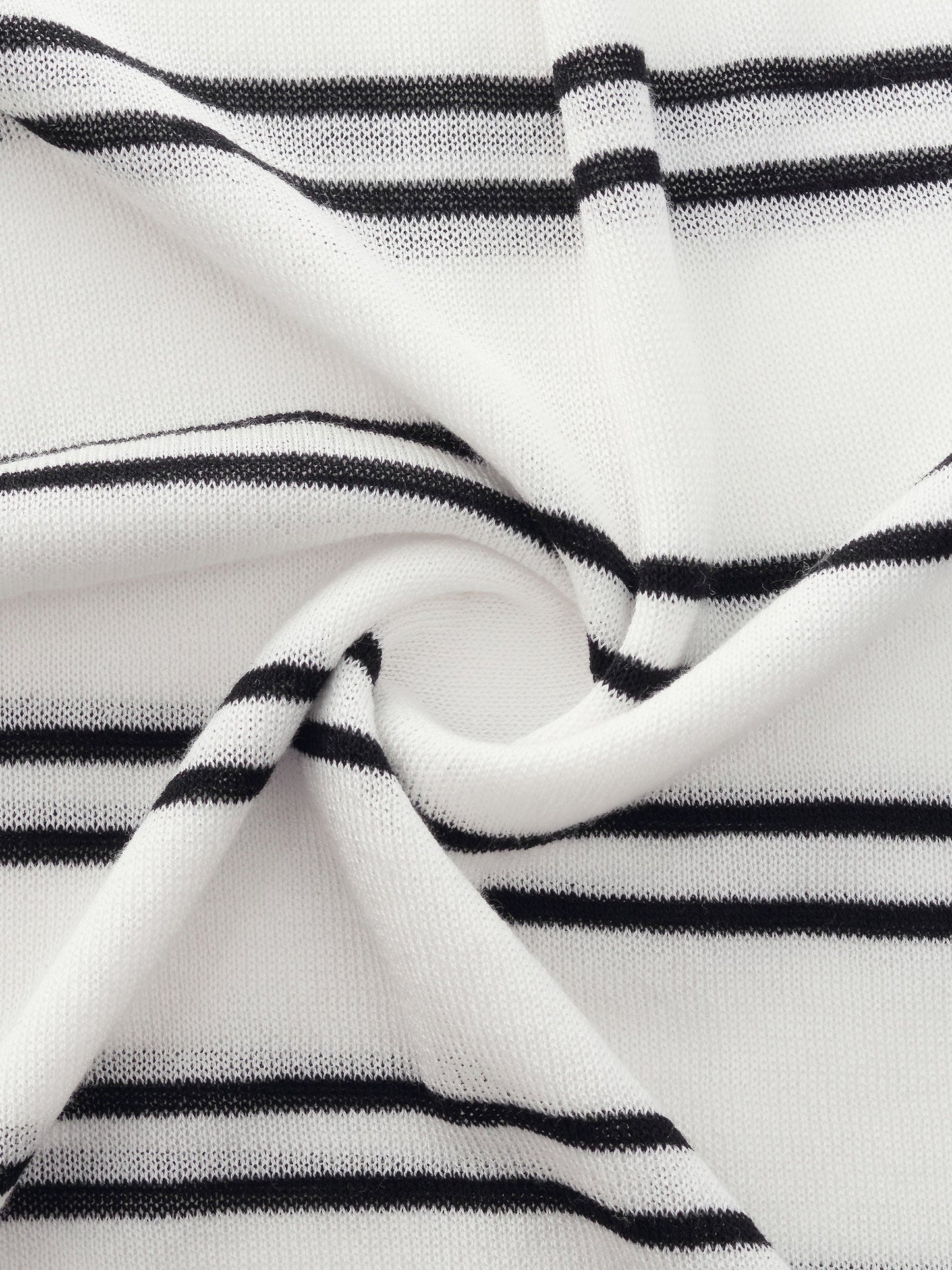 Lyocell Mulberry Silk Blend Stripe Women Knit Top