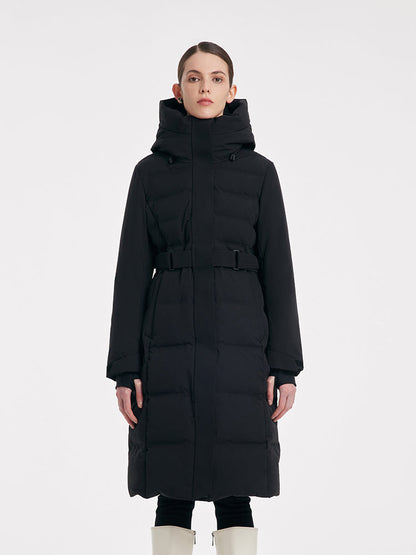 Long Hooded Goose Down Garment