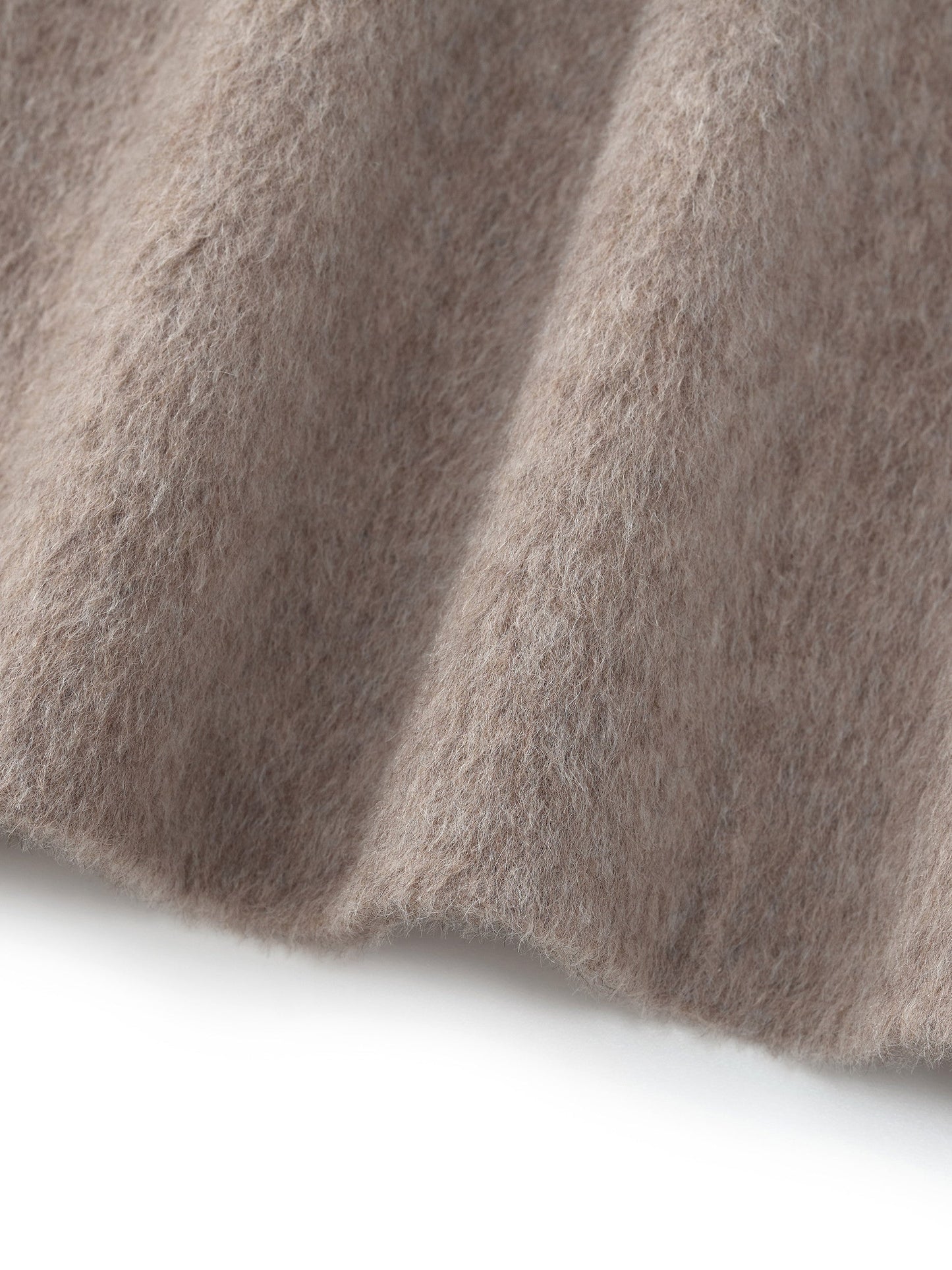 Alpaca Wool Blend Round Neck Women Jacket