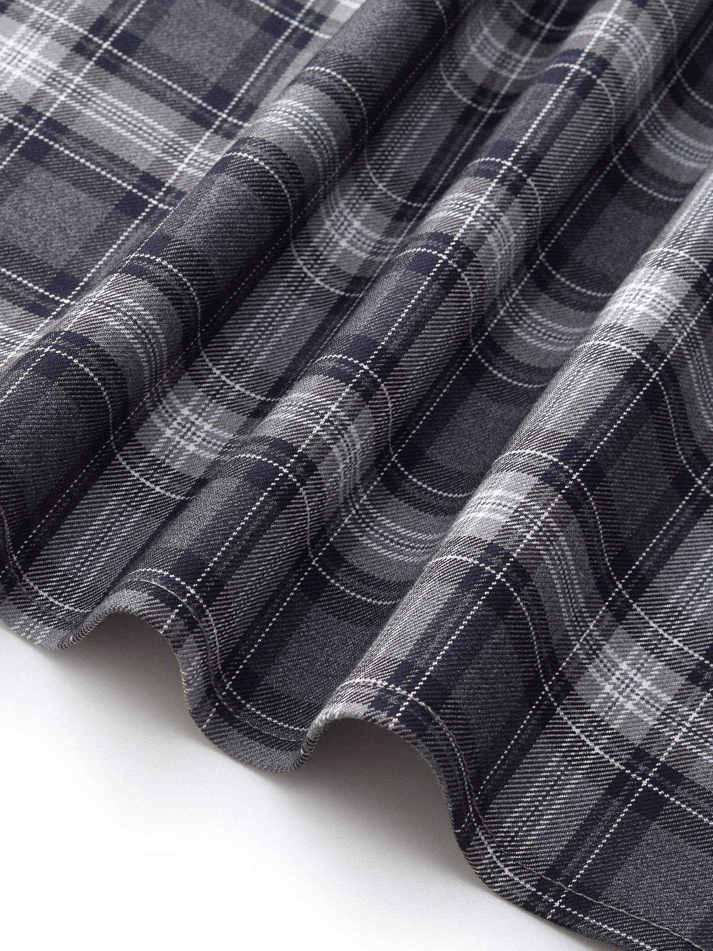 Black And Grey Plaid Women Strap Midi Dress