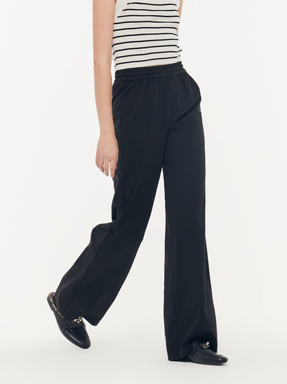 Triacetate Women Knit Straight-Leg Pants