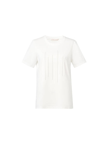 100% Cotton Round Neck Women T-Shirt