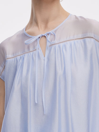 Loose Fit Cap Sleeve Top And A-Line Skirt Two-Piece Set