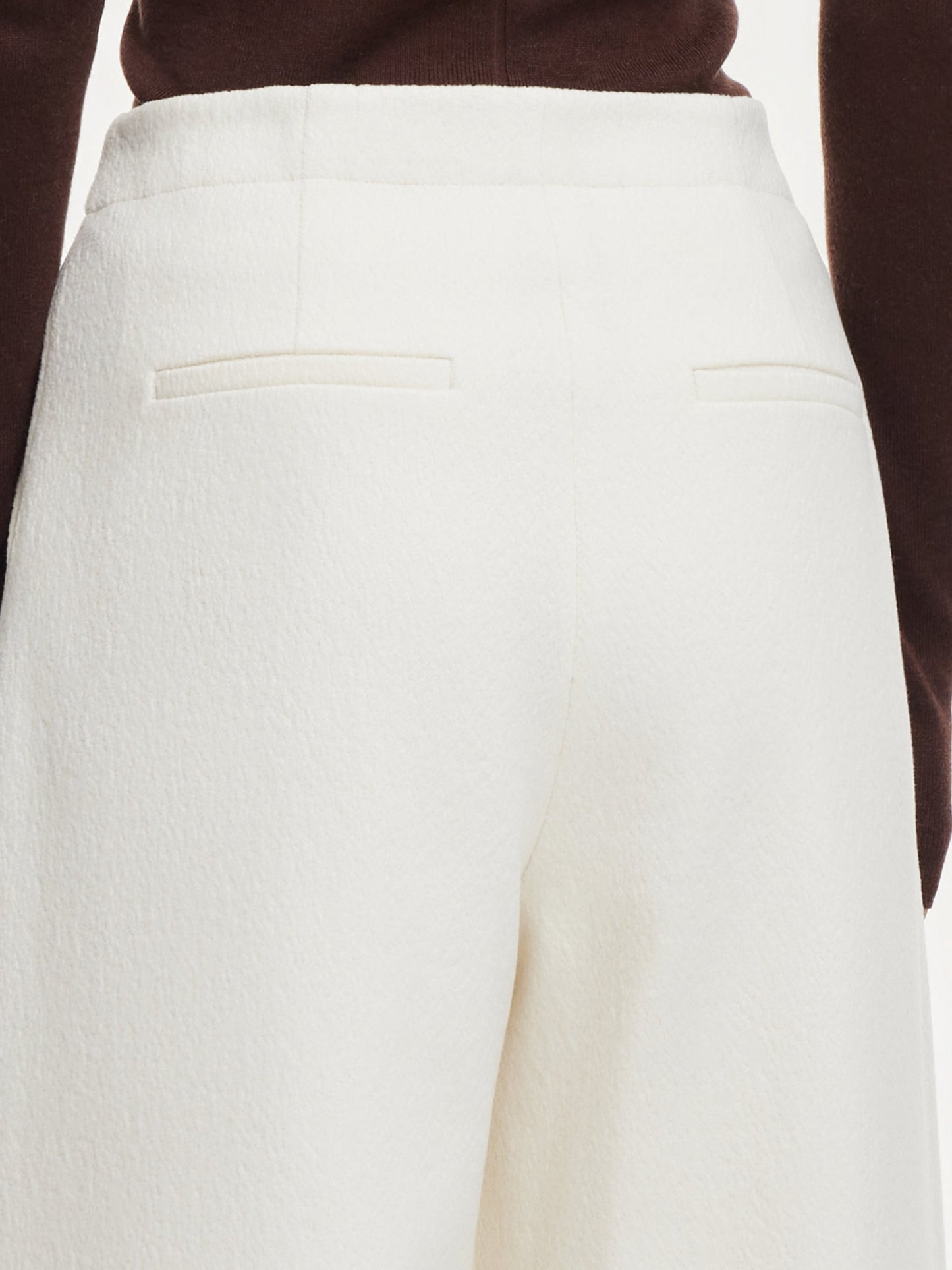 Adjustable Waist Straight Wide Leg Women Pants