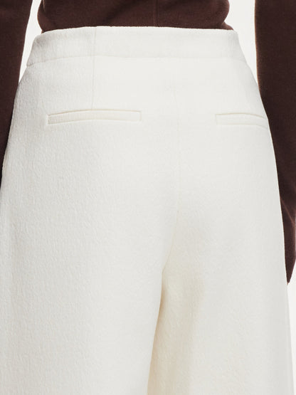 Adjustable Waist Straight Wide Leg Women Pants