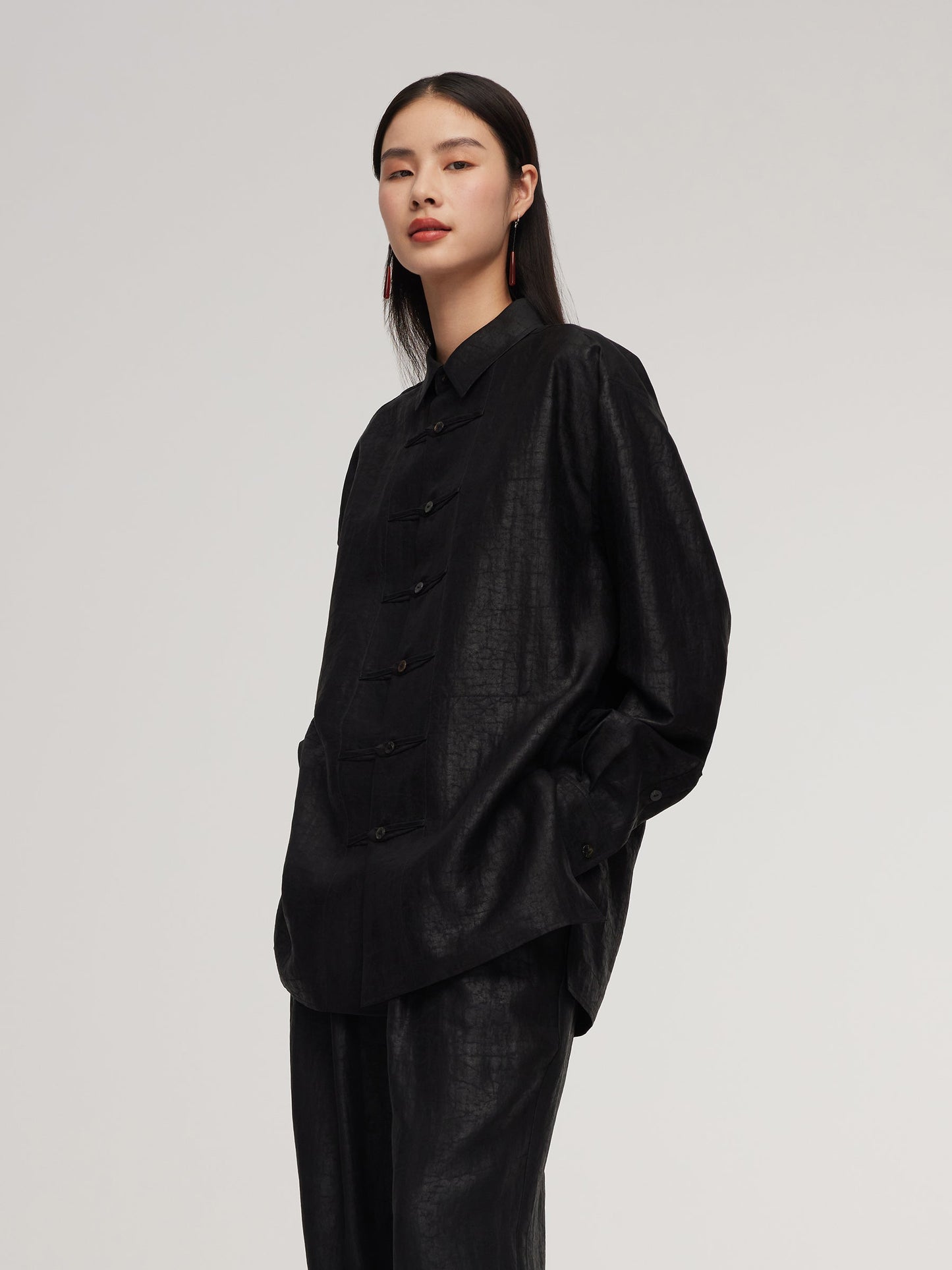 18MM Gambiered Canton Gauze Unisex Shirt