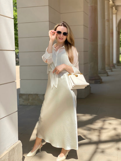 100% Acetate Women Slip Maxi Dress
