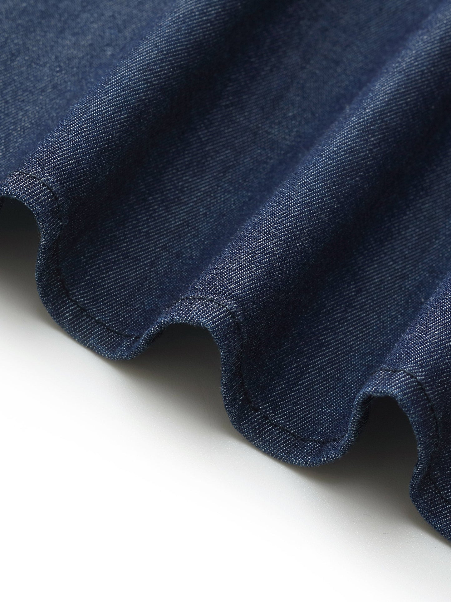 Denim Stretch Women Maxi Shirt Dress