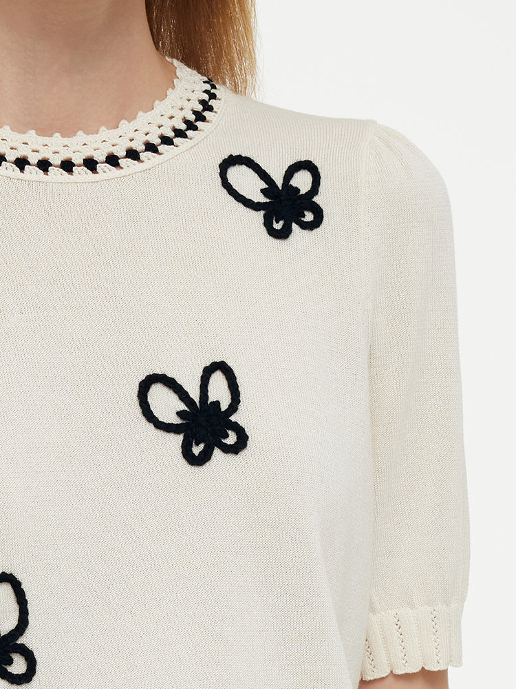 Tencel Butterfly Women Knit Top