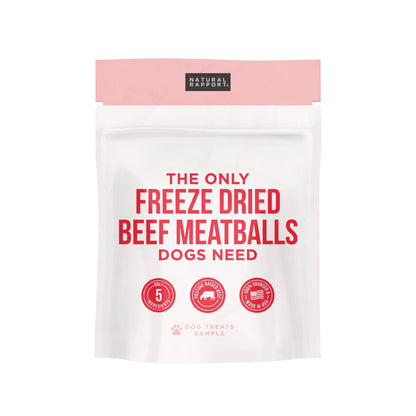 The Only Freeze Dried Beef Meatballs Dogs Need