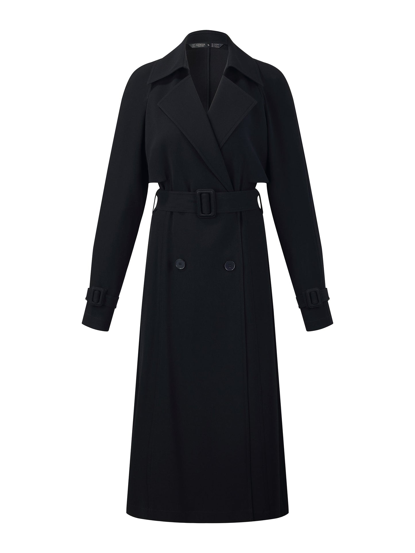 Triacetate Blend Women Wrap Trench Coat