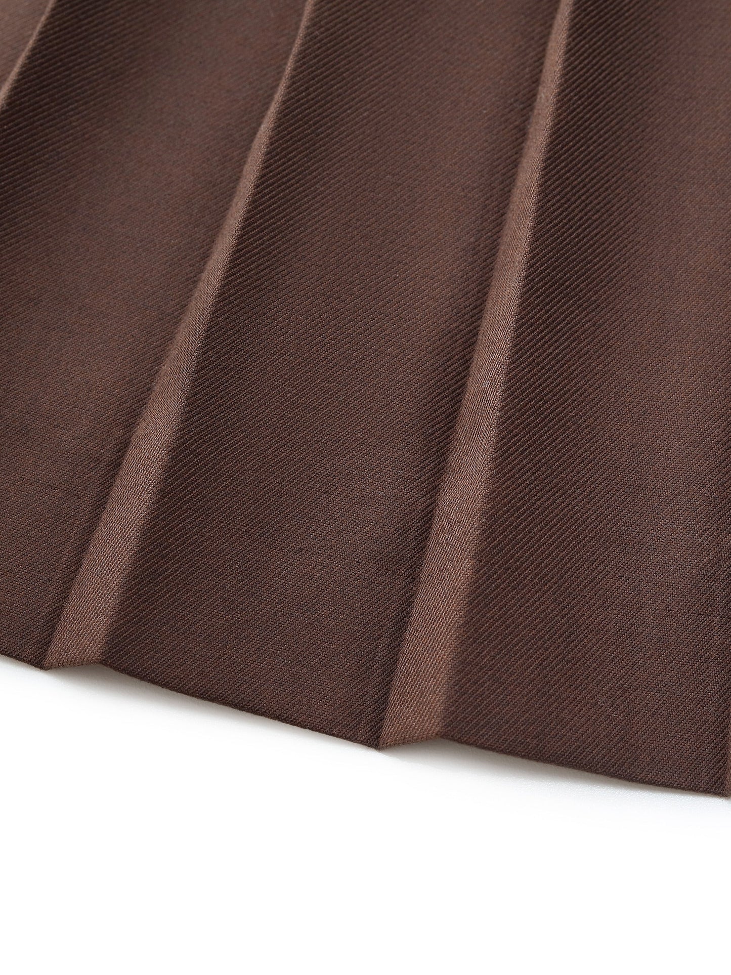 A-Line Pleated Women Skirt With Belt