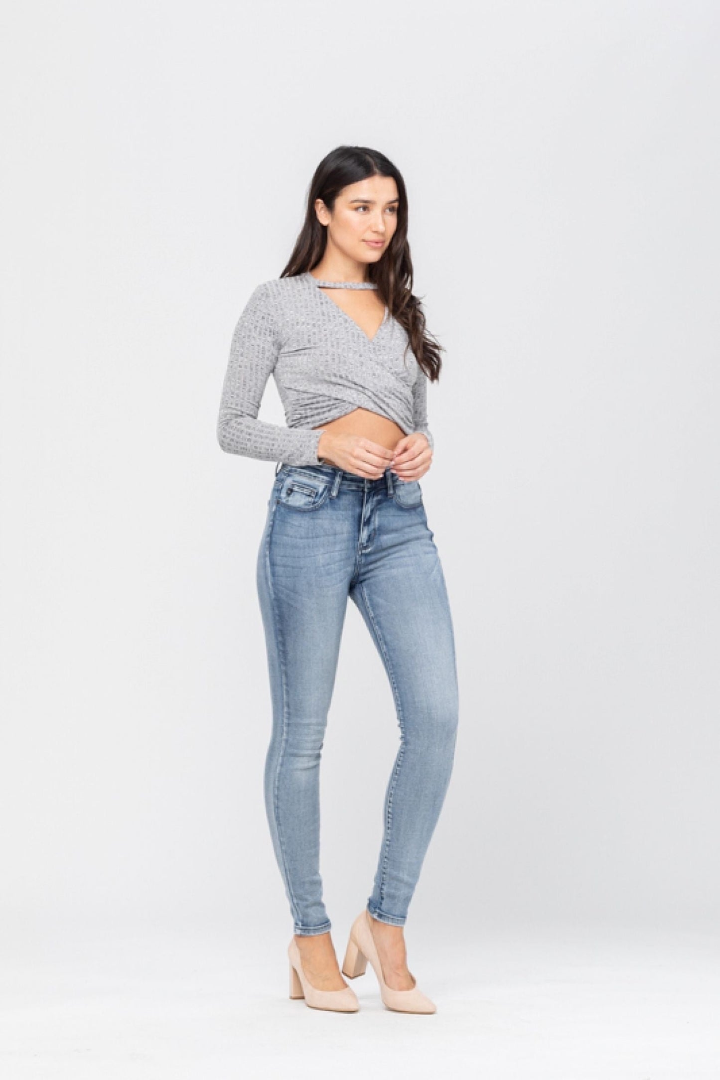 Judy Blue Heavy Hand Sand Skinny