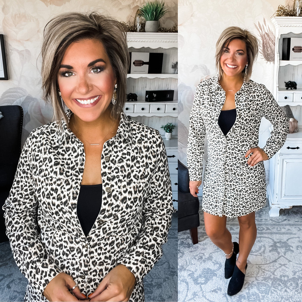Lost Direction Button Down Dress