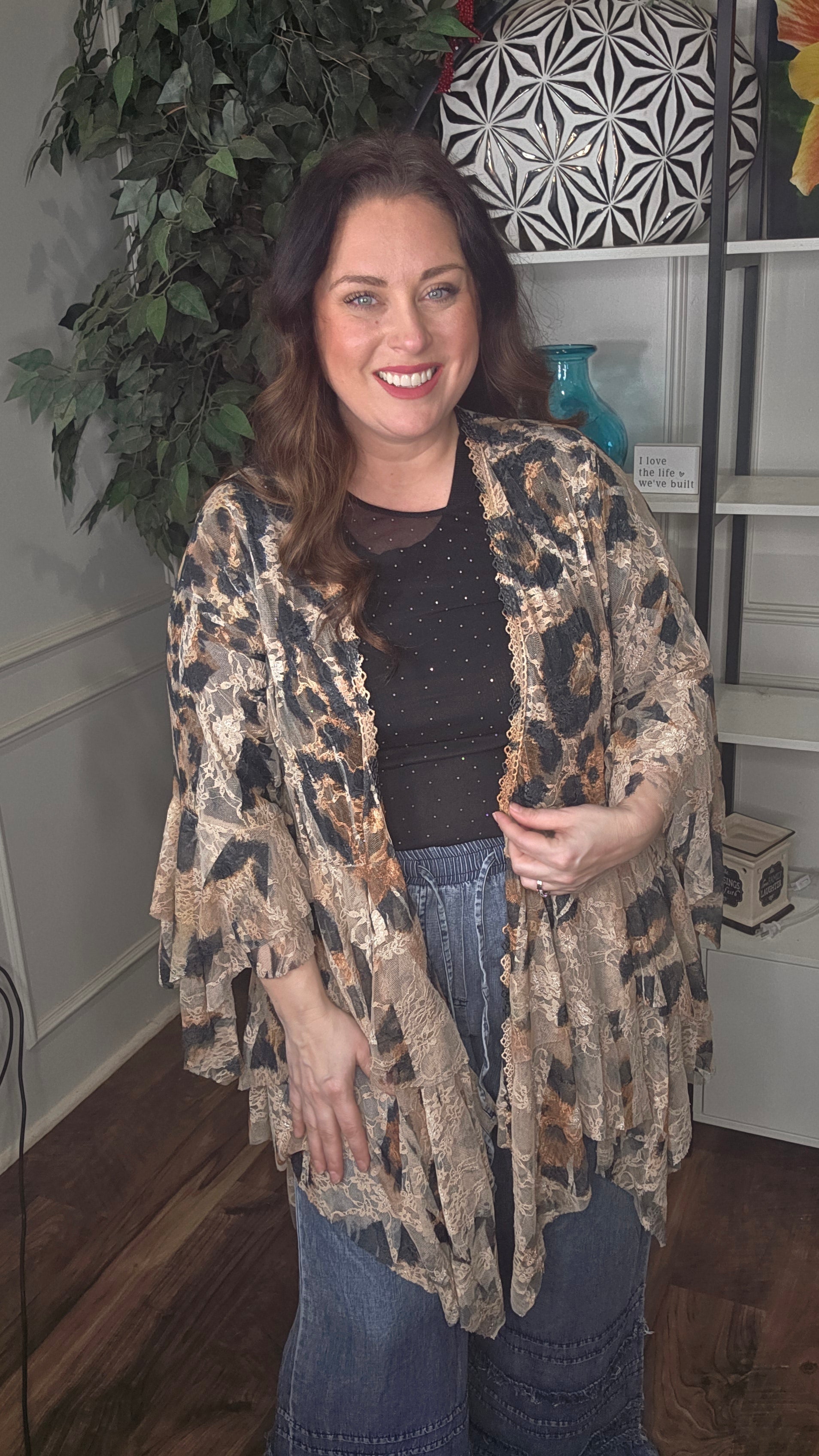 Origami - Leopard Lace Love Affair Cardigan