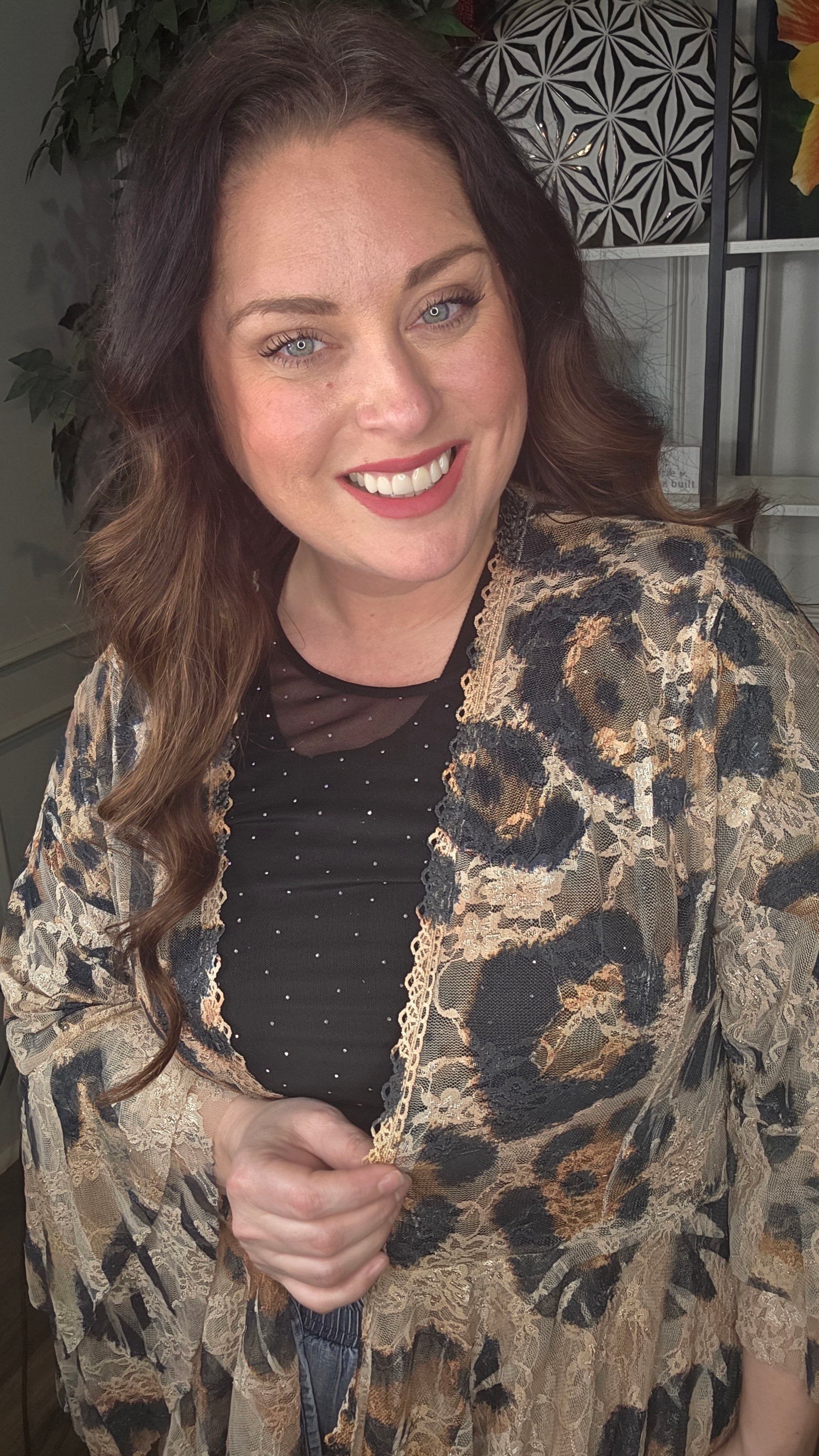 Origami - Leopard Lace Love Affair Cardigan