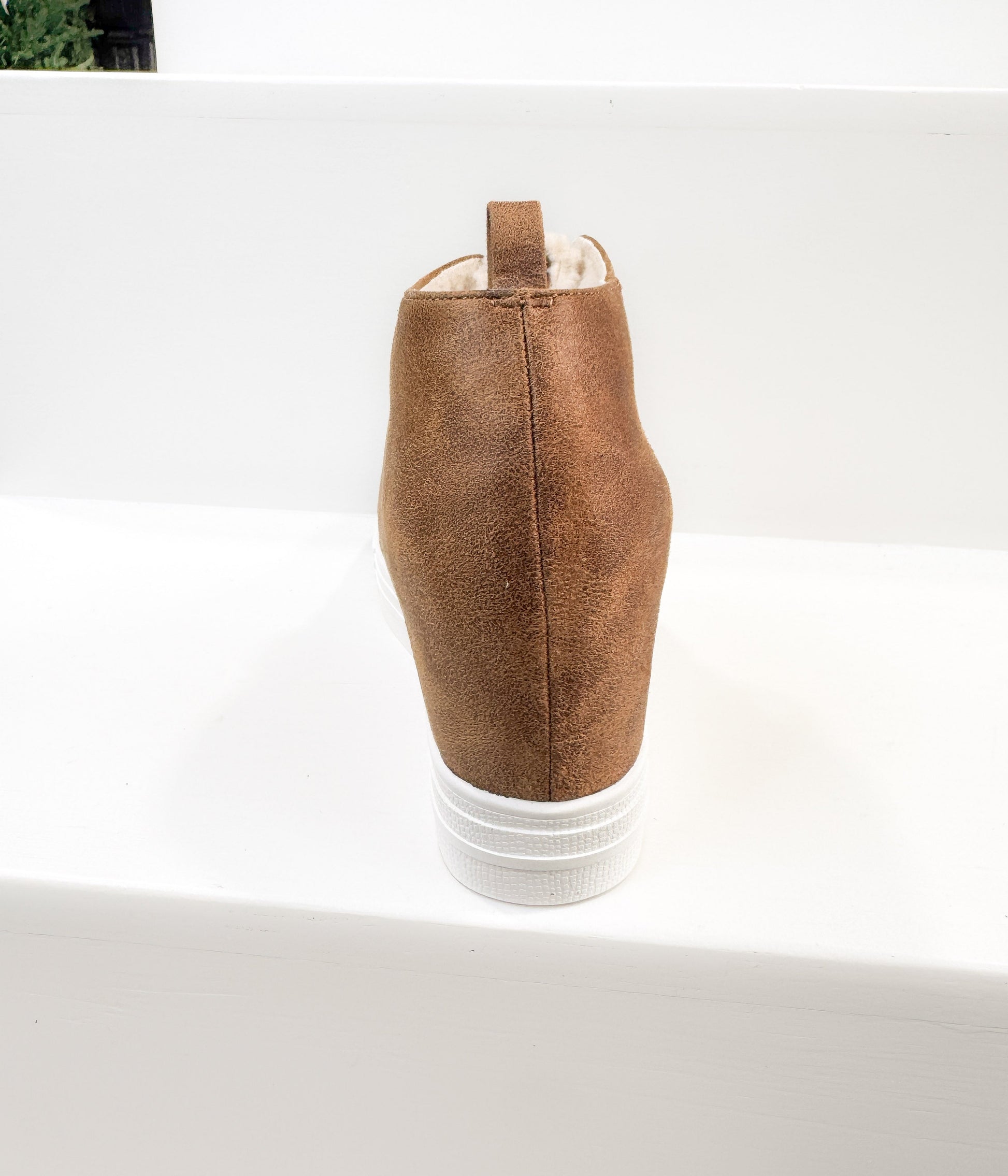 Tiburon Hidden Sneaker Wedge in Tan